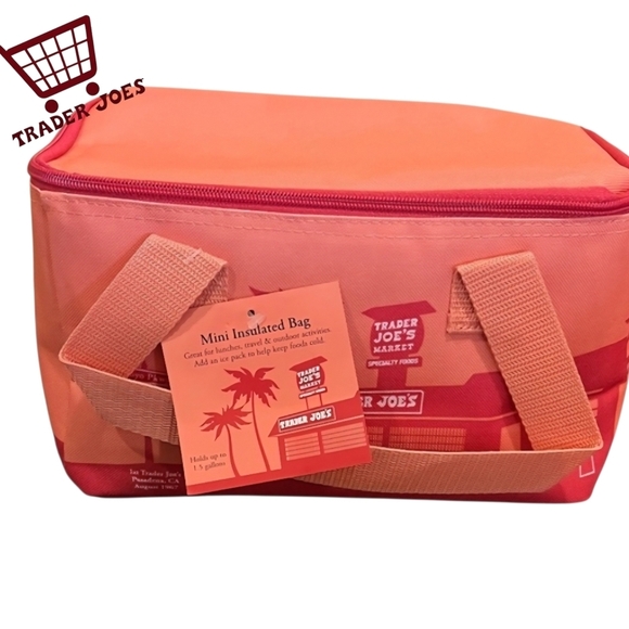 Trader Joe'S Other - Trader Joe's Limited Edition Coral Insulated Travel Bag